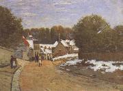 Alfred Sisley, First Snow at Louveciennes
